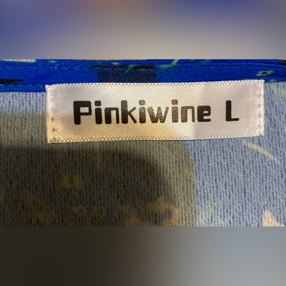 NWOT Girls Size L Pinkiwine Wraparound Flower Dress - Picture 7 of 16